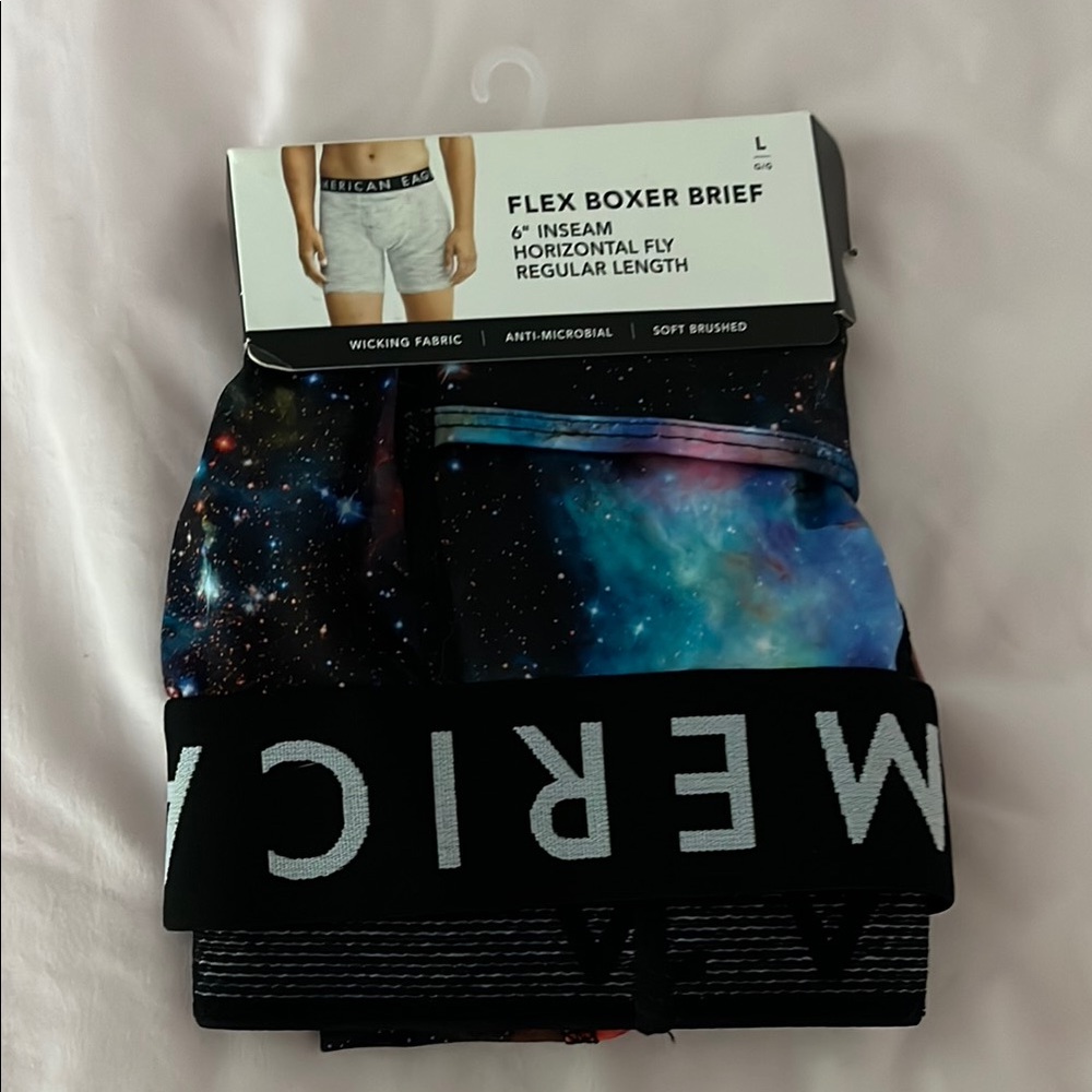 American Eagle Outfitters Black and Blue Boxer Briefs